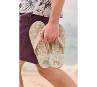 Jekyl All Over Printed Lightweight Flip Flop Animal Tan 8