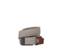 Jekyll and Hide Men's Elasticated Braided Belt - Stone (Large (36"-38" Waist))
