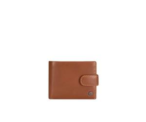 Jekyll and Hide Oxford Billfold Wallet for Men - Full-Grain Leather, Coin Pouch, ID Window, Recycled PET Lining, Multiple Card Slots, Compact Travel Size - Stylish & Durable Wallet, Tan