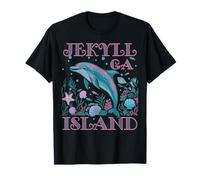 JEKYLL ISLAND GA DOLPHIN LOVER COLORFUL BEACH SOUVENIR T-Shirt