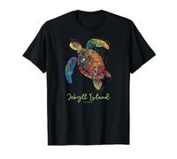 Jekyll Island GA Georgia Beach Vacation Sea Turtle Value Graphic T-Shirt, Men, Black, XL