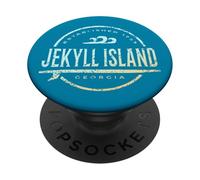 Jekyll Island Georgia - Jekyll Island GA Vintage Surf PopSockets Adhesive PopGrip