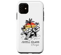 Jekyll Island Georgia Sea Turtle Preserve 70s Retro Style Case for iPhone 11