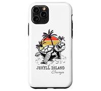 Jekyll Island Georgia Sea Turtle Preserve 70s Retro Style Case for iPhone 11 Pro