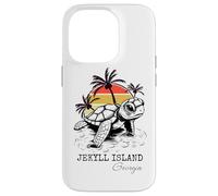 Jekyll Island Georgia Sea Turtle Preserve 70s Retro Style Case for iPhone 14 Pro