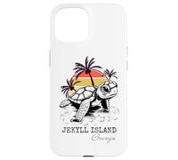 Jekyll Island Georgia Sea Turtle Preserve 70s Retro Style Case for iPhone 15