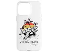 Jekyll Island Georgia Sea Turtle Preserve 70s Retro Style Case for iPhone 15 Pro Max
