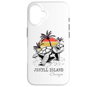 Jekyll Island Georgia Sea Turtle Preserve 70s Retro Style Case for iPhone 16