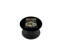 Jekyll Island Lover Travel Palm Tree Turtles Jekyll Island PopSockets Adhesive PopGrip
