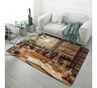 JEKYQ Area Rugs 39x59 Inch Carpet Vintage Chemistry Lab Rug for Living Room Vintage Living Room Rugs Non Slip Bedroom Rug Print Carpet Home Decor Washable Entryway Rug for Dining Rooms Farmhouse