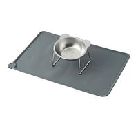 Jeladynore Elevated Cat Bowl with Food Mat - 15°Tilted Stand Raised Cat Bowl, Stainless Steel Whisker Friendly Anti Vomiting Food Water Dishes, Silicone Feeding Mat for Cats Puppy Kitten Small Dog