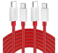 Jelanry 2-Pcs 3.3FT USB C to USB C Cable for 125W 65W SUPERVOOC Warp Charge for OnePlus 10T 9 Pro 8T Type C Charger Cord Fast Charging Cable for iPhone 17 16 Samsung Galaxy Tab S10 S9 S25 Flip Fold 6