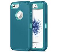 Jelanry for iPhone 5/ 5S/ SE 1st Generation (2016) Case Heavy Duty Rugged Shockproof Dual Layer Protective Shell Sports Anti-Scratches Non-Slip Bumper Hybrid Matte Armor Back Cover Phone Cases, Mint