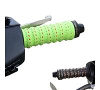 Jelaqmot Non-Slip Soft Silicone Grip Tape for Motorcycle Handlebars, Motorcycles, Scooters, E-Bikes, and Dirt Bike (Green(2PCS))