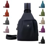 Jelaqmot Waterproof 2-Way Commuter Bag, Oxford Large Capacity Two Shoulder/Crossbody Bag, Travel Tote For Women & Man (Baoshi Orchid)