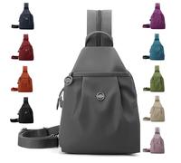 Jelaqmot Waterproof 2-Way Commuter Bag, Oxford Large Capacity Two Shoulder/Crossbody Bag, Travel Tote For Women & Man (Polar Grey)