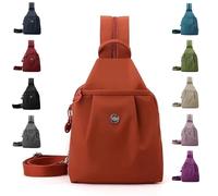 Jelaqmot Waterproof 2-Way Commuter Bag, Oxford Large Capacity Two Shoulder/Crossbody Bag, Travel Tote For Women & Man (Van Gogh Orange)