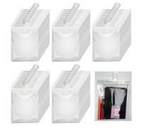 Jeletonp Hanging Storage Bags with Hanger, 13'' X11'' Large Hook Hang-Up Clear Plastic Bags, Book Pouch School Supply Kit Classroom Organization for Library Supplies Home Pharmacy Use (50)