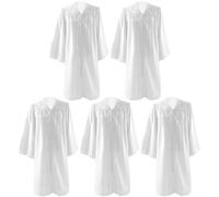 JELEUON 5 Pcs Unisex Choir Church Robes Judge Robe Adult Graduation Gown Cap for Academic and Choral
