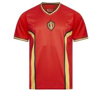 JELEX Retro History Men's Jersey with Embroidered Logo and Short Sleeves, Nostalgia Design for Football Fans Ideal for Collectors, Belgium, XXL