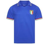 JELEX Retro History Men's Jersey with Embroidered Logo and Short Sleeves, Nostalgia Design for Football Fans Ideal for Collectors, italy, XL