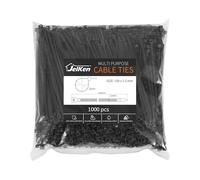 JelKen 1000 Pack Black Cable Ties, 100mm x 2.5mm, 4" Nylon Tie Wraps, Self-Locking Small Zip Ties for Home Office and Garden