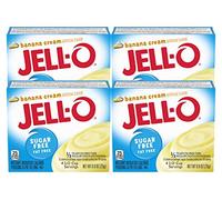 Jell-O Banana Cream Sugar Free Pudding & Pie Filling (4-Pack) by Kraft Foods