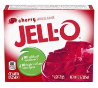 Jell-O Cherry Gelatin Dessert 85g Box