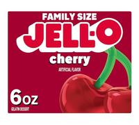 Jell-O Gelatin Cherry Jello Dessert 6 oz (170g)