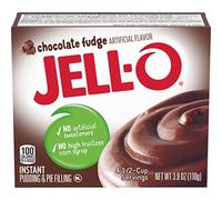 Jell-O Instant Pudding And Pie Filling, Chocolate Fudge, 3.9Ounce Boxes (Pack Of 6)