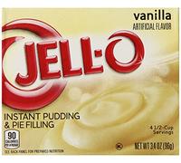 Jell-O Instant Pudding And Pie Filling, Vanilla, 3.4-Ounce Boxes (Pack Of 6)