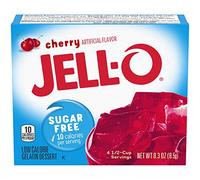 JELL-O JELLO Sugar Free Cherry Low Calorie Gelatin Dessert, 1 x 8.5 g