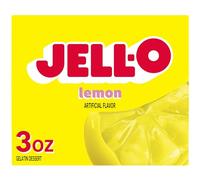 Jell-O Lemon Gelatin Dessert Mix, 3 oz Box