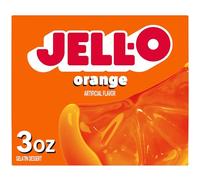 Jell-O Orange Gelatin Dessert Mix, 3 oz Box