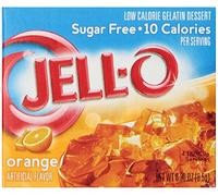 JELL-O SUGAR FREE ORANGE LOW CALORIE GELATIN DESSERT 1 x 8.5g AMERICAN IMPORT