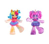 Jelli Crush 18508 Doublicious 2 Pack, Bubba Gumm and Gummi Sours, Squishy, Smooshy, Stretchy Candy Unicorn Themed Dolls with Unique Charms Inside, Medium