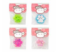 Jelli Squishi Paw Squishy Toy (4 Pack) - Sensory Fidget Stress Relief Toy for Kids - Soft Jelly Squeeze Kavaii Taba Mochi Toy - Random Colours