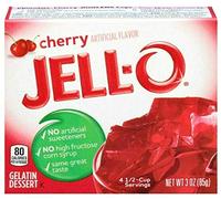 Jell-O Gelatin Dessert, Cherry, 3-Ounce Boxes (Pack of 6) by JELL-O