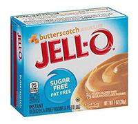 Jello Sugar Free Butterscotch Pudding 28 g (Pack of 3), Fat Free, Low Carb