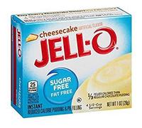 Jello Sugar Free Cheesecake Pudding 28 g (Pack of 3), Fat Free, Low Carb
