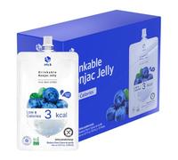Jelly B Sugar Free Diet Jelly Drink Snack 150ml (Pack of 10) - Refreshing Low-Calorie Zero Sugar Beverage with Chewy Jello Bits, HALAL & GLUTEN FREE (Blueberry)