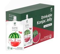 Jelly B Sugar Free Diet Jelly Drink Snack 150ml (Pack of 10) - Refreshing Low-Calorie Zero Sugar Beverage with Chewy Jello Bits, Halal & Gluten Free (Watermelon)