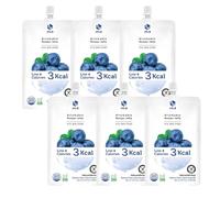 Jelly B Sugar Free Diet Jelly Drink Snack Blueberry Flavour 150ml (Pack of 6) - Refreshing Low-Calorie Zero Sugar Beverage with Chewy Jello Bits, HALAL & GLUTEN FREE