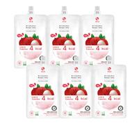 Jelly B Sugar Free Diet Jelly Drink Snack Lychee Flavour 150ml (Pack of 6) - Refreshing Low-Calorie Zero Sugar Beverage with Chewy Jello Bits, HALAL & GLUTEN FREE