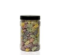 JELLY BABIES 1.2kg SMALL Sweet Jar - A Personalised Gift Jar filled with your favourite Retro Sweets! (NO LABEL)