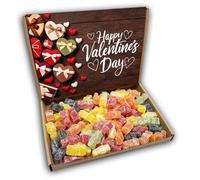 Jelly Babies Happy Valentines Day Sweets Gift Box Hamper (KRAFT VALENTINES FRONT)