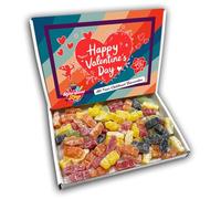 Jelly Babies Happy Valentines Day Sweets Gift Box Hamper (RETRO VALENTINES FRONT)