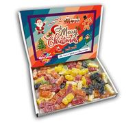 Jelly Babies Merry Christmas Sweets Gift Box Hamper (RETRO CHRISTMAS FRONT)