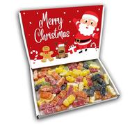 Jelly Babies Merry Christmas Sweets Gift Box Hamper (SANTA RED FRONT)