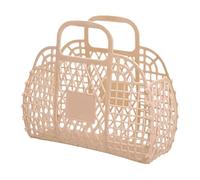 Jelly Bag, Reusable Handbag Beach Concert Summer Travel, Chic Design,Trendy Tote Basket Easter Picnic Pool Party Wedding Outfit Accessory Storage Organizer for Men and Women, 24x21x9.5cm